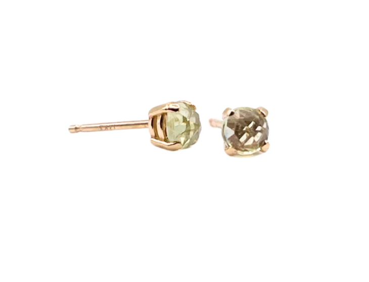 Sapphire Star Studs - Montana Sapphire - Soft Grey/Green
