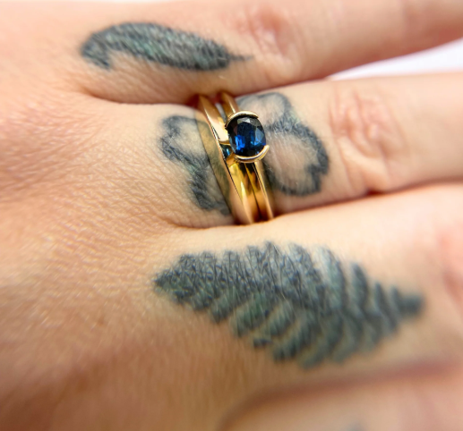 Half Bezel Ring