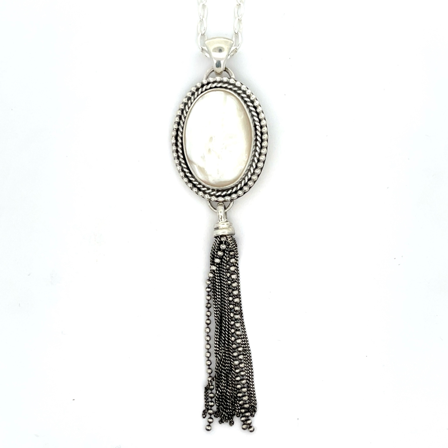 MOP Tassel Necklace