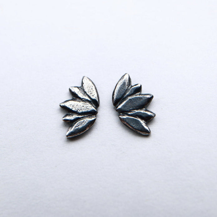 Silver Lotus Studs