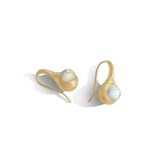 Droplet Earrings Opal 18k