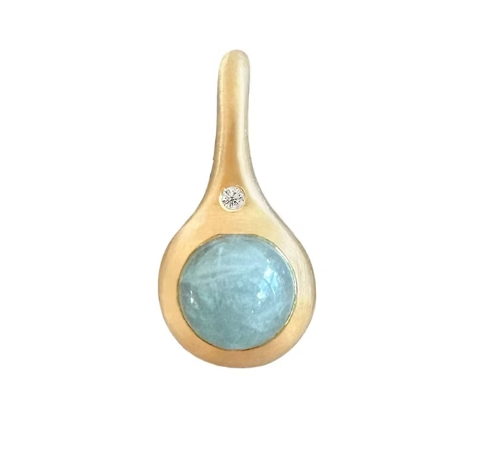 Droplet Pendant opal 18k