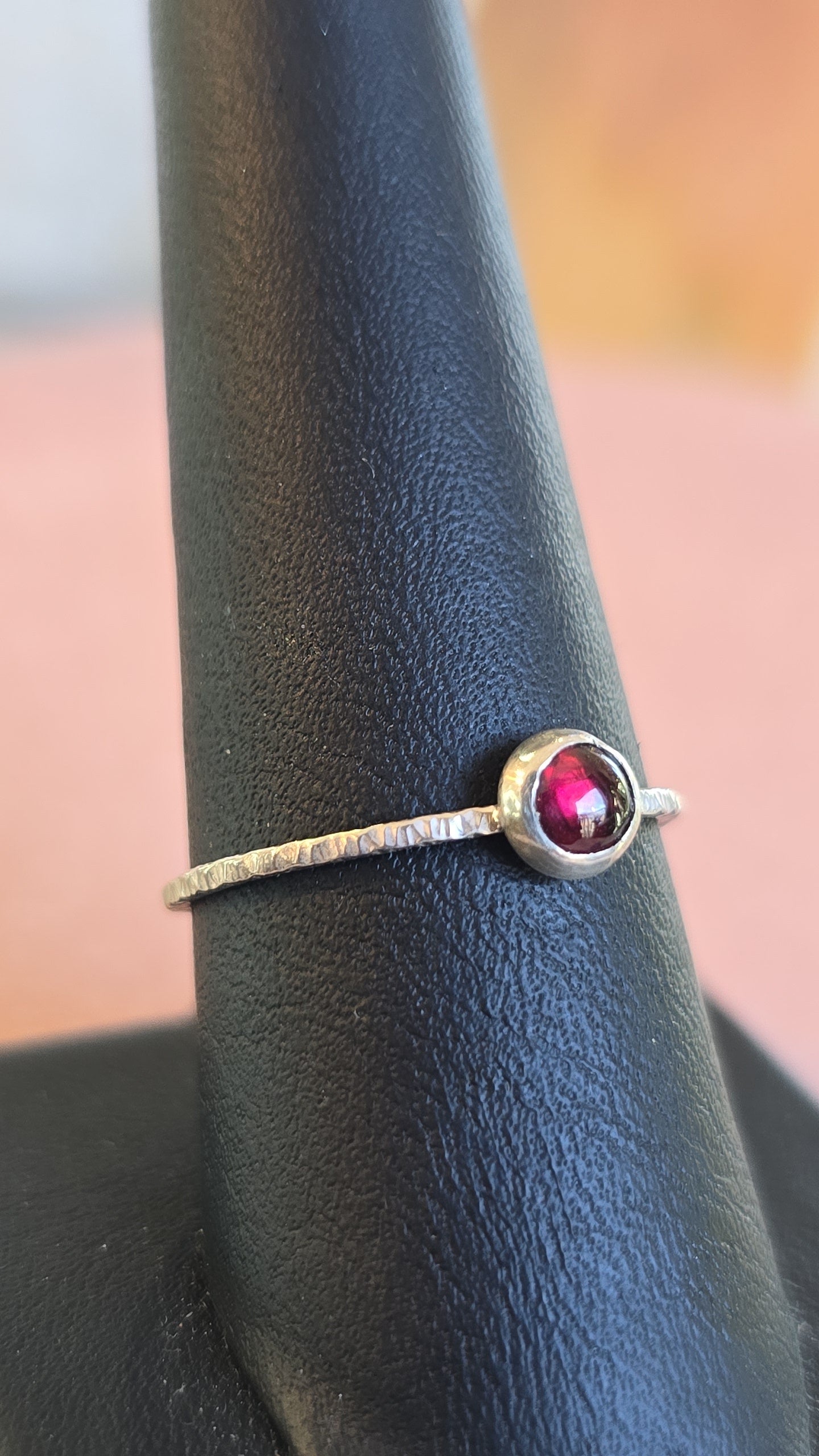 Garnet Stacker Ring