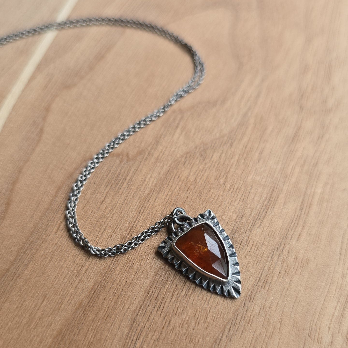 Orange Kynaite Ridge Necklace