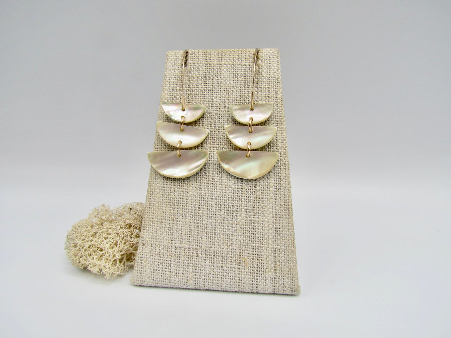 Shimmer Triple Half Moons on Gold