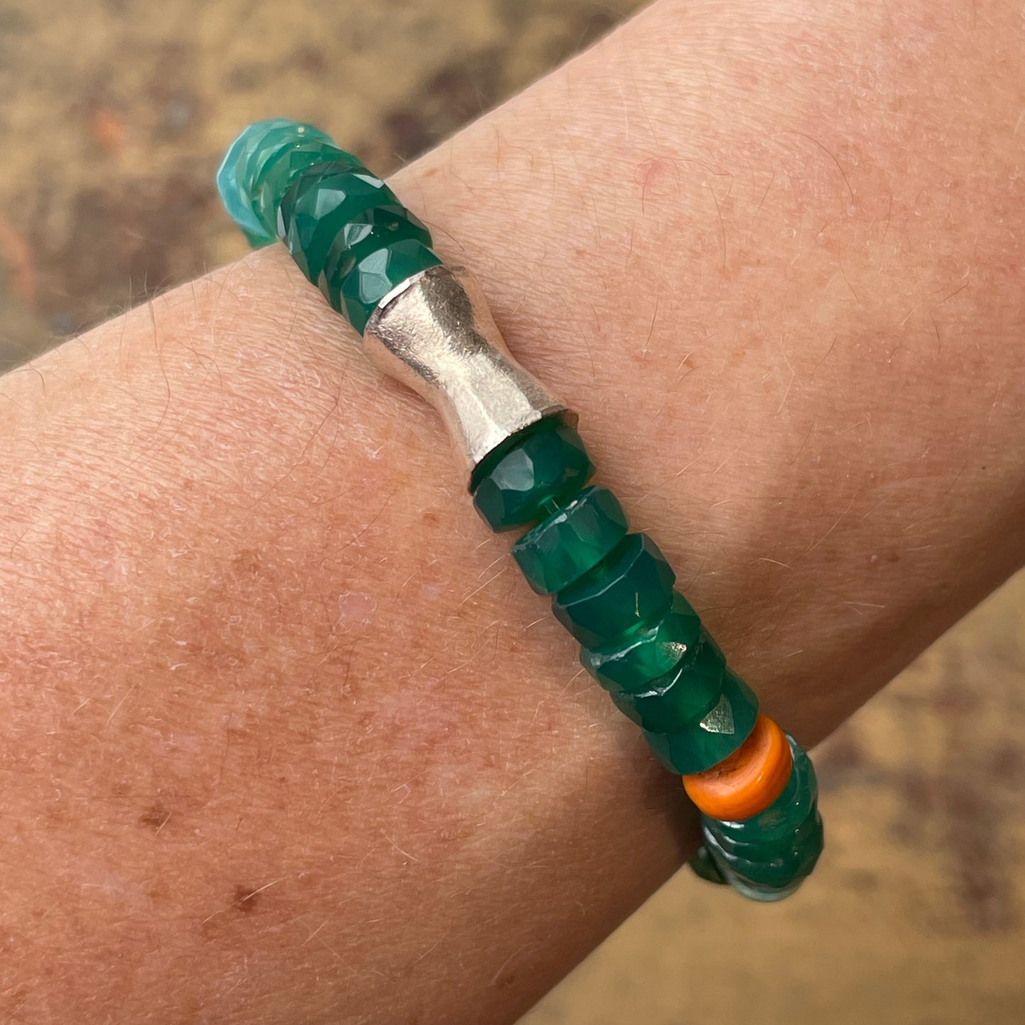 Green Onyx Shazam Bracelet
