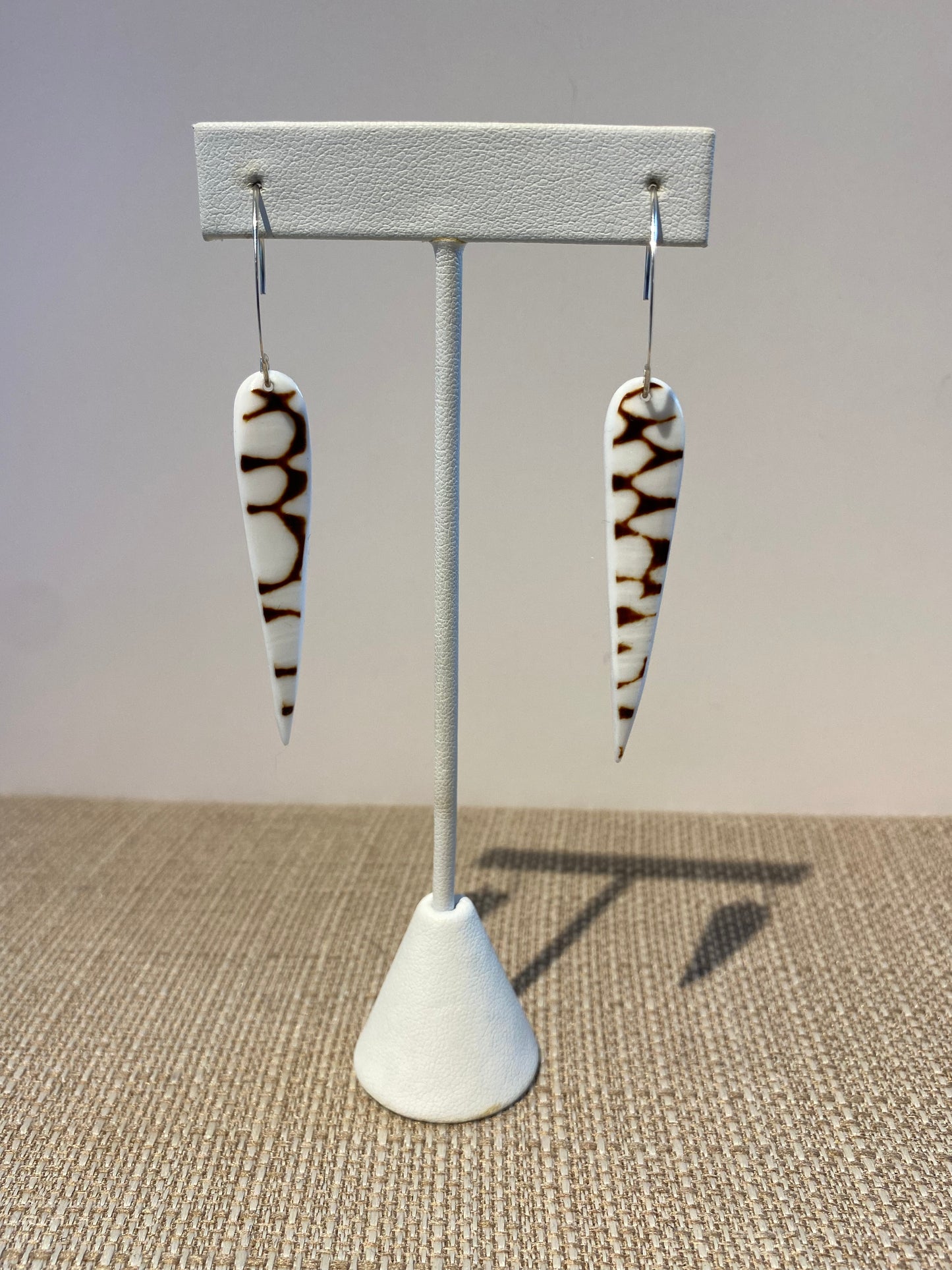 Large Marble Cone Spears Silver