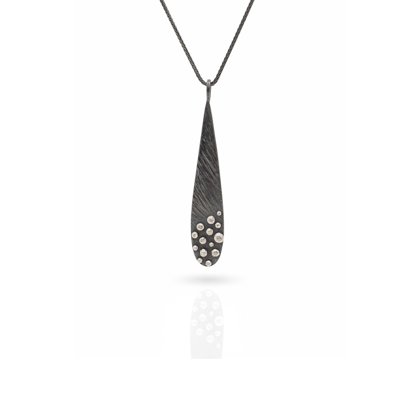 Rock Cluster Teardrop Necklace