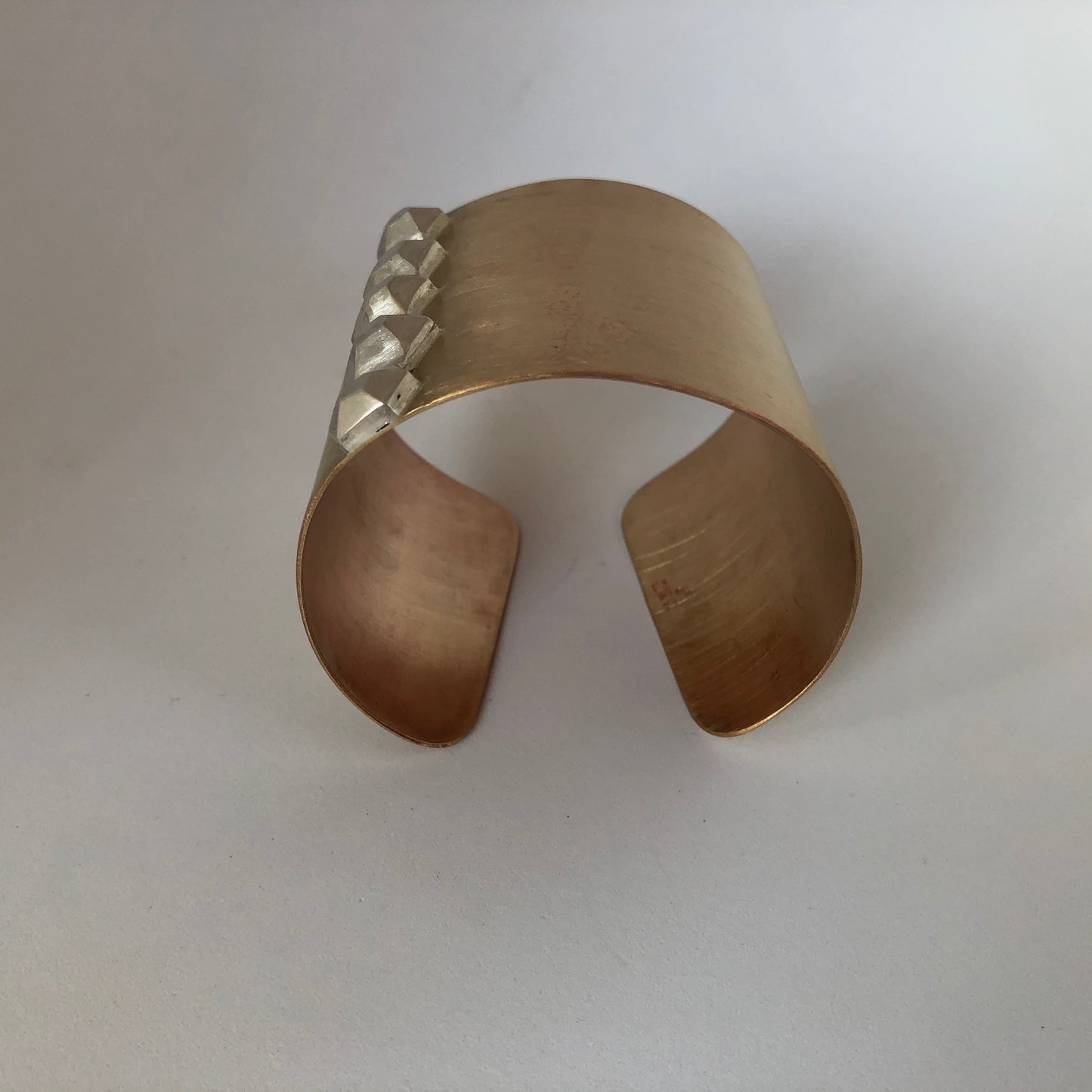 Bronze Power Cuff- Silver Lining