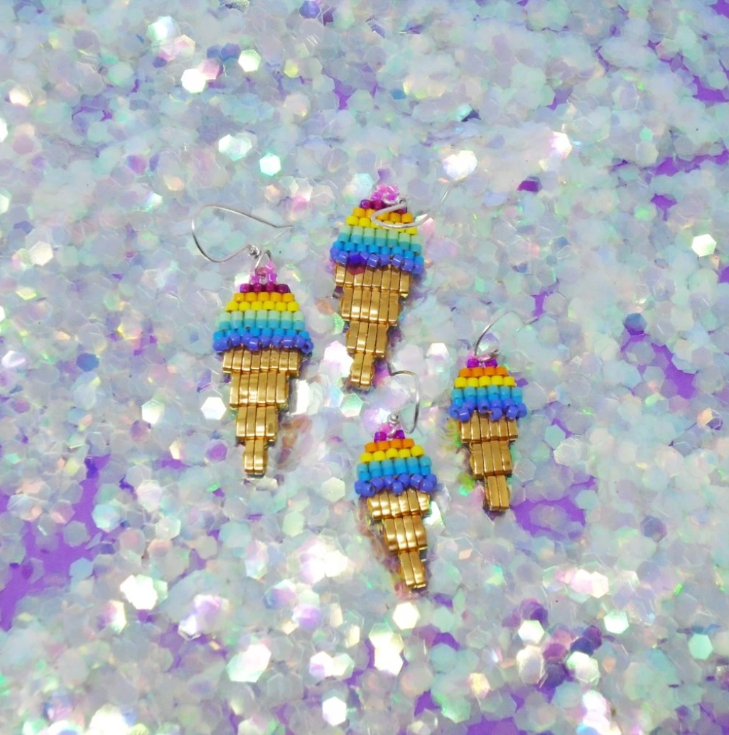 Rainbow Sherbert Earrings