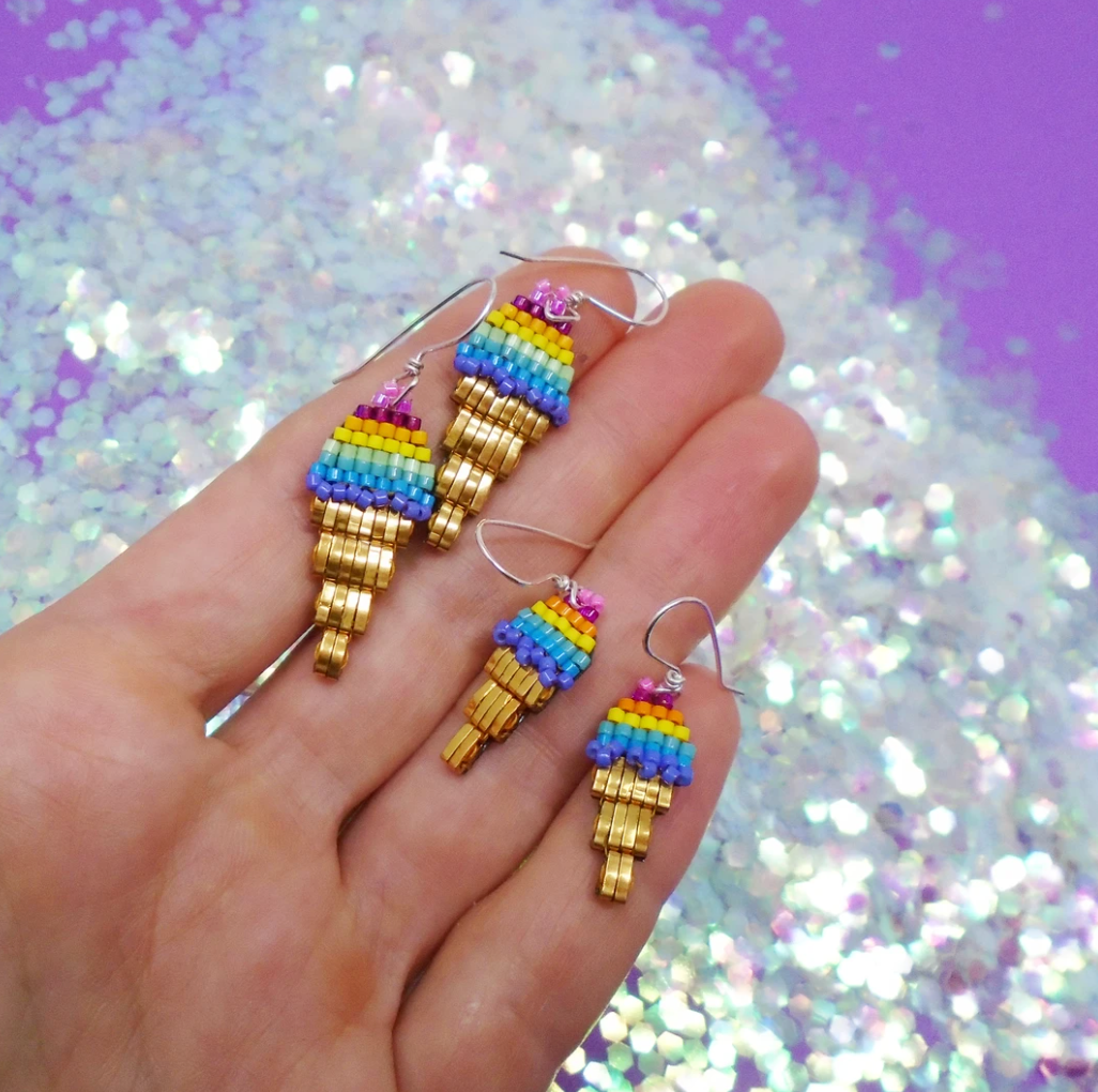 Rainbow Sherbert Earrings