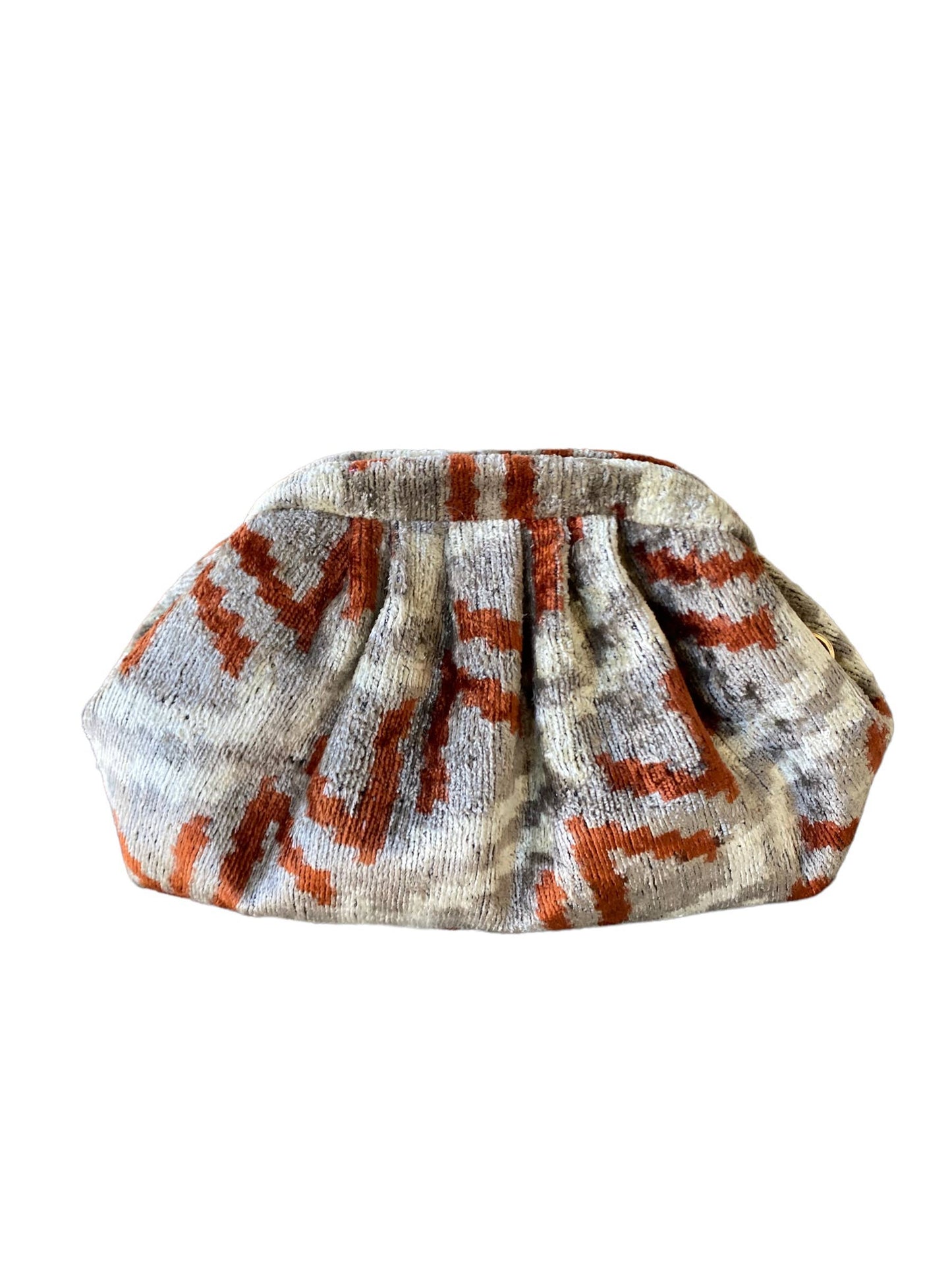 Silk Velvet Ikat Soft Clutch