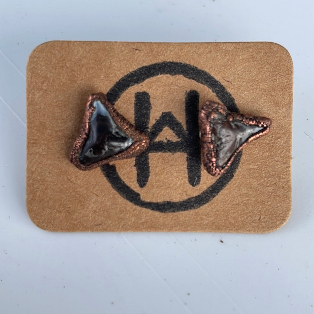 Raw Crystal Stud Earrings