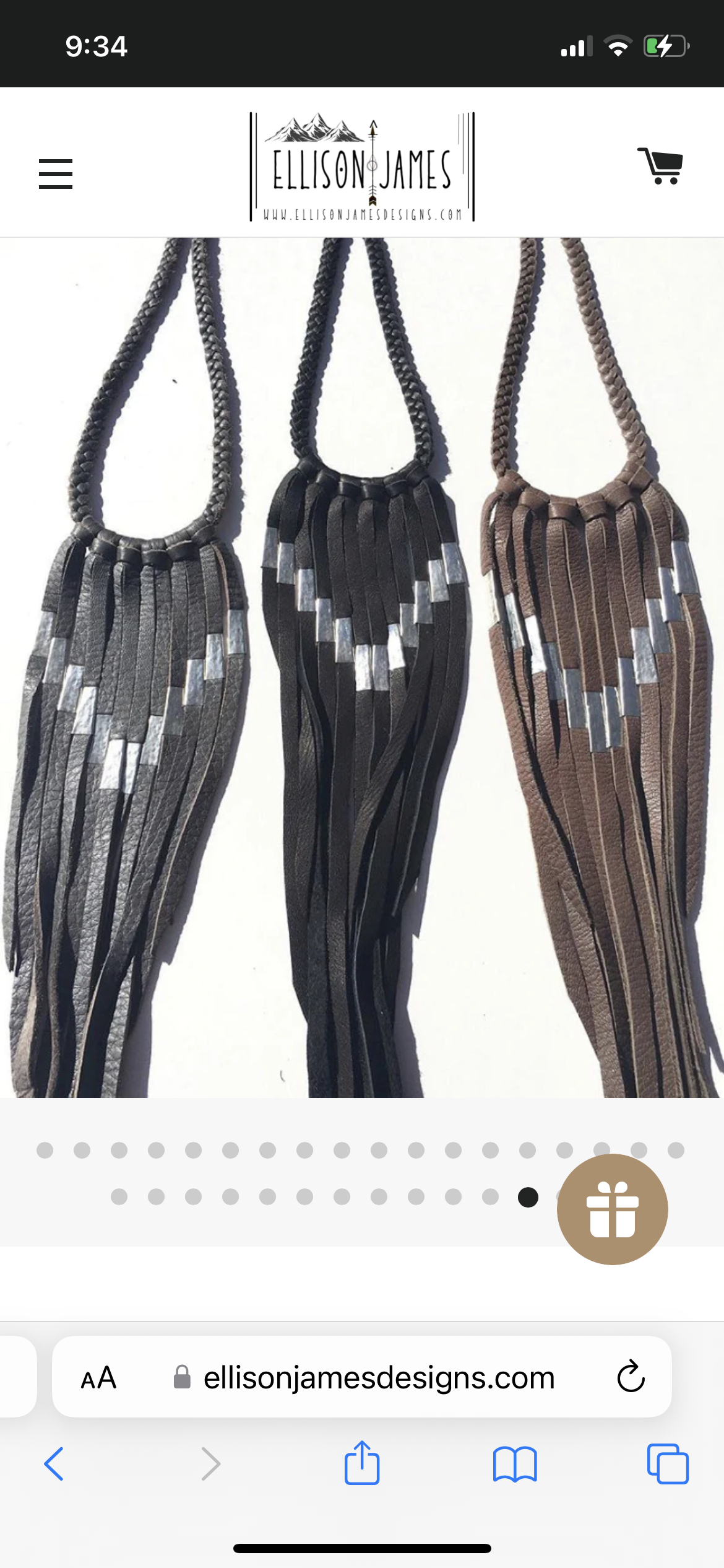 Leather Fringe Necklace