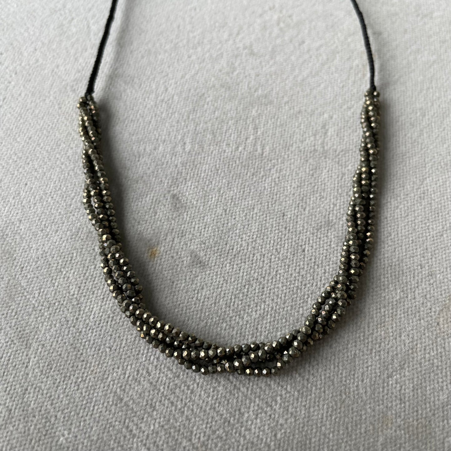 Semiprecious Twisted Strands Necklace