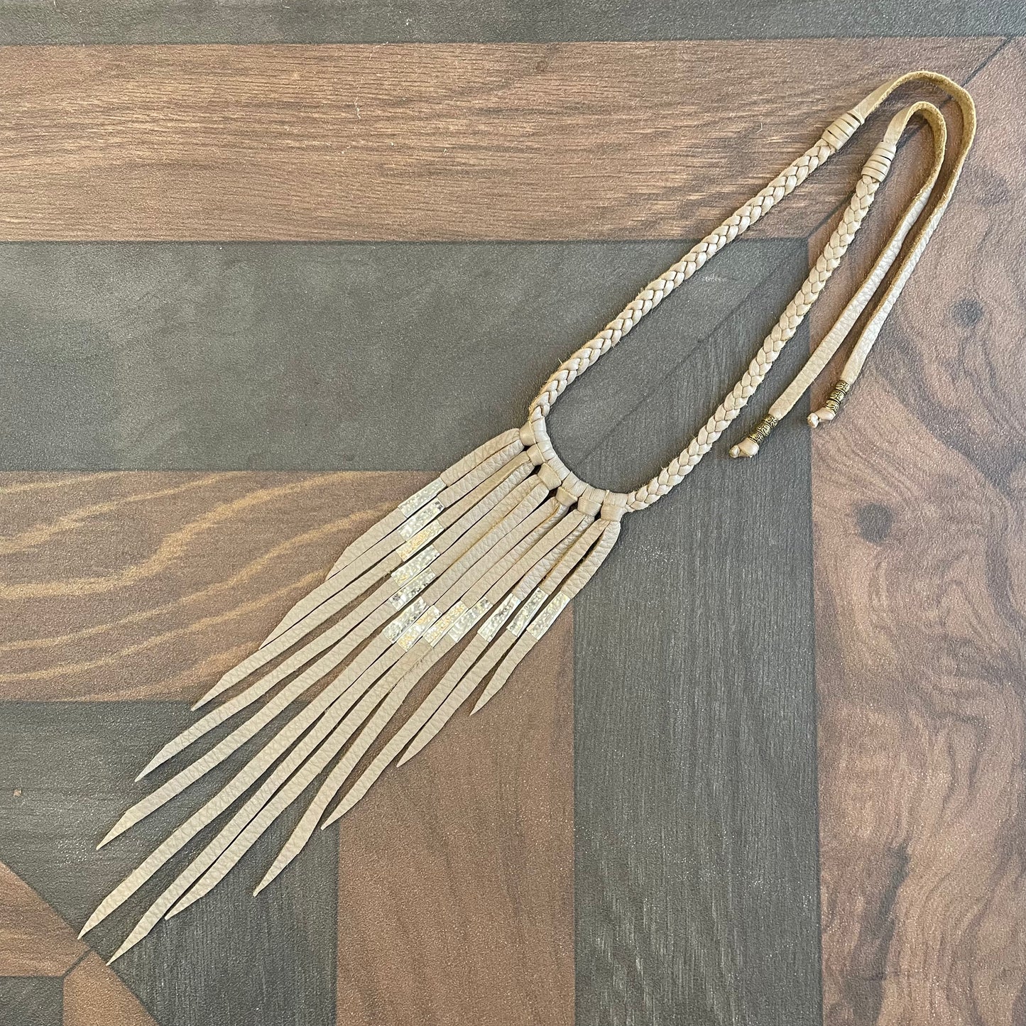 Leather Fringe Necklace