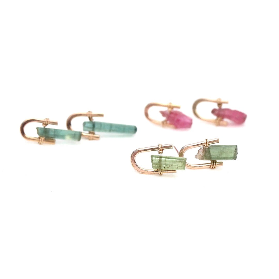 Tourmaline Staple Studs