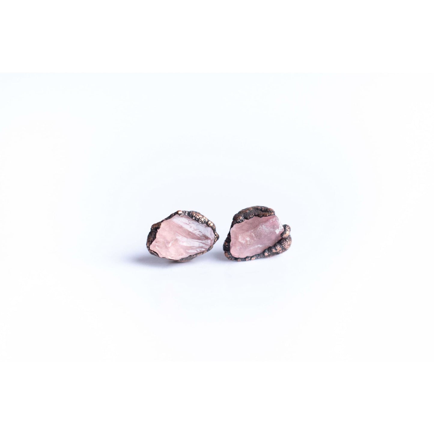 Raw Crystal Stud Earrings