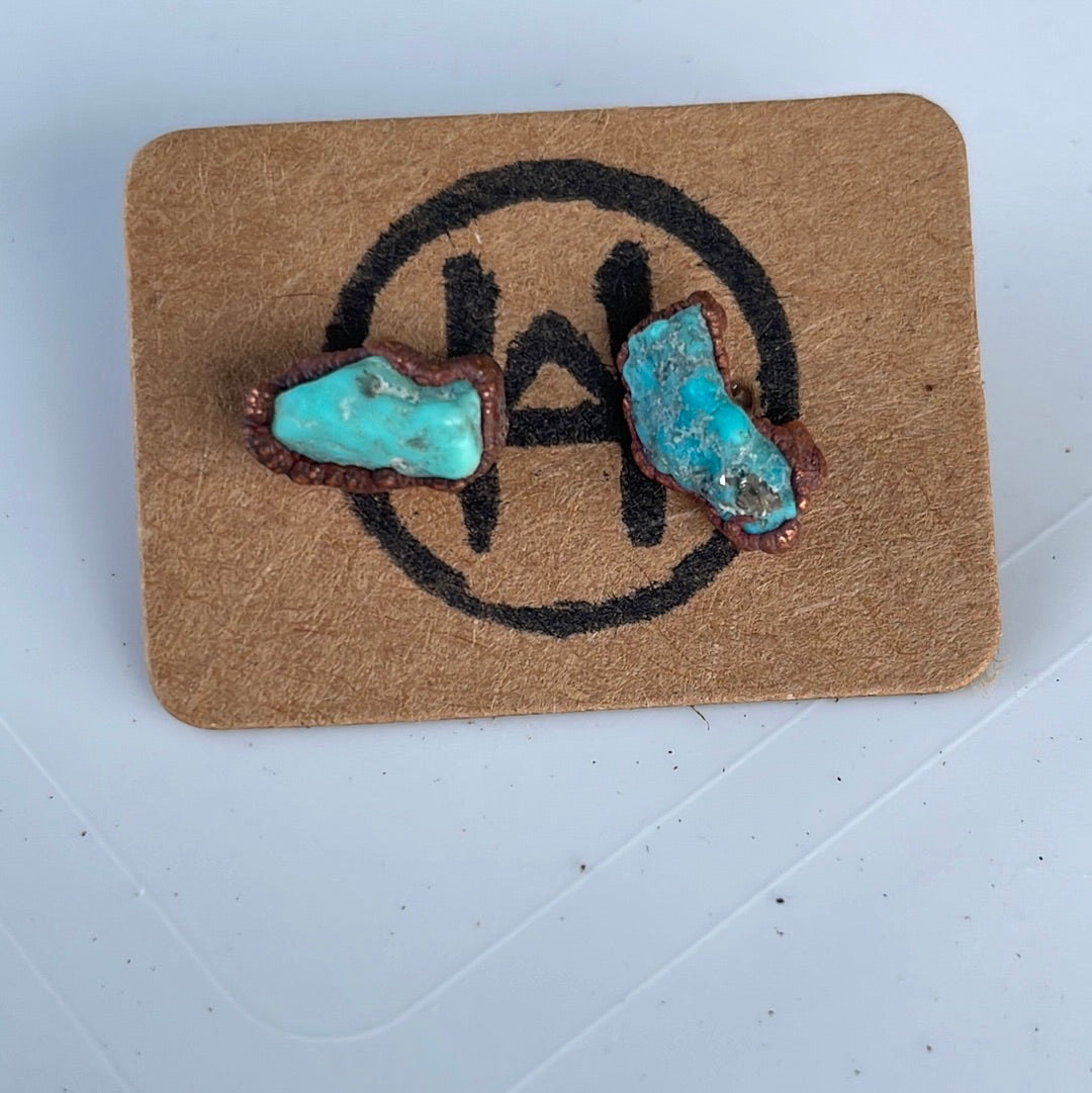 Raw Crystal Stud Earrings
