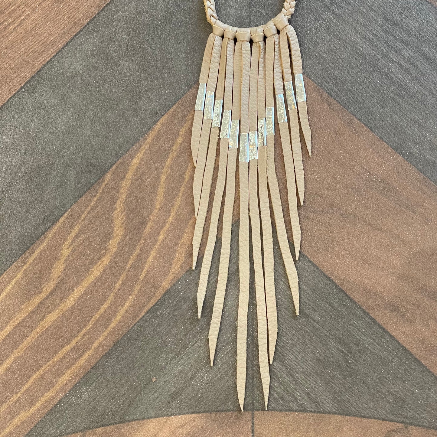 Leather Fringe Necklace