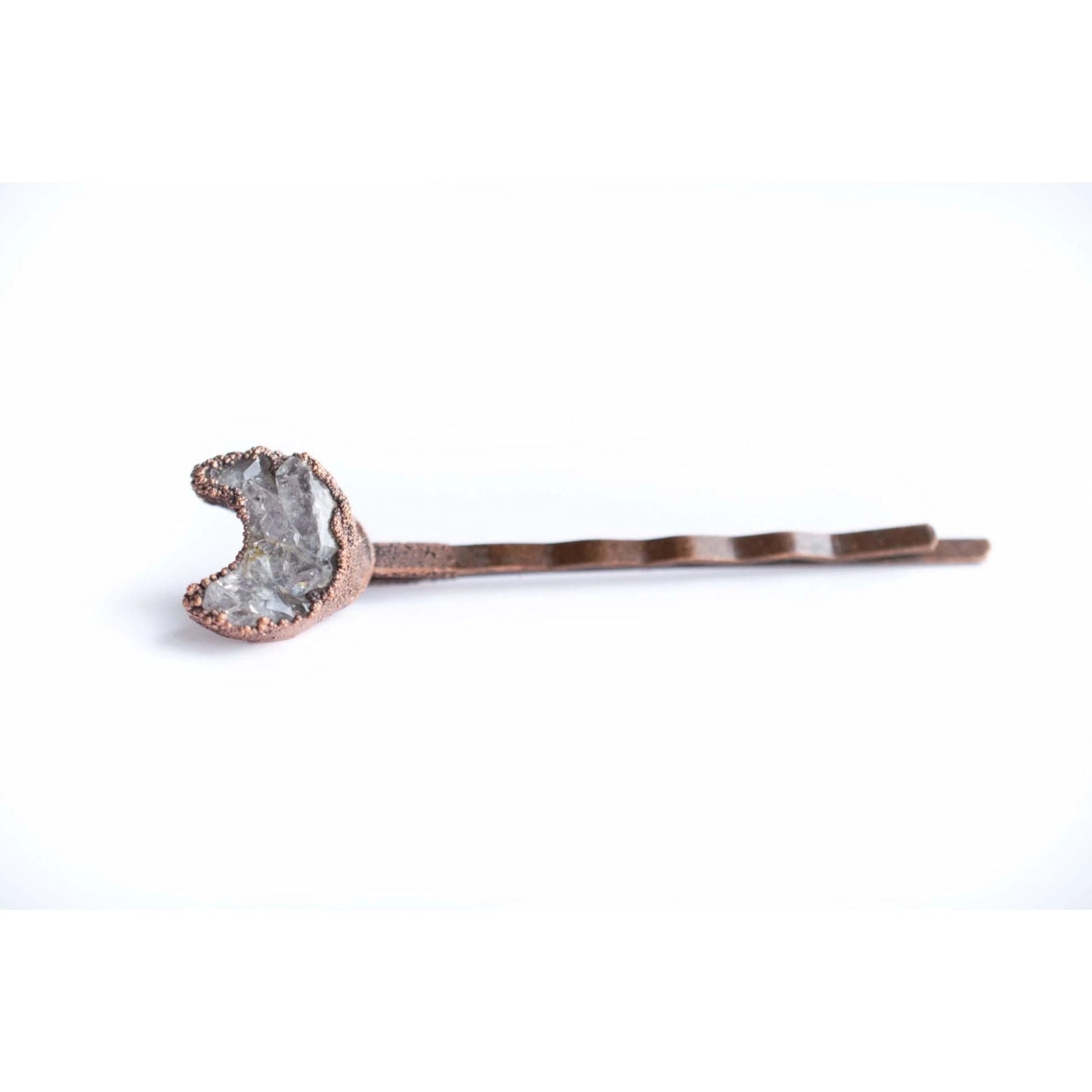 Druzy Moon Hair Pin