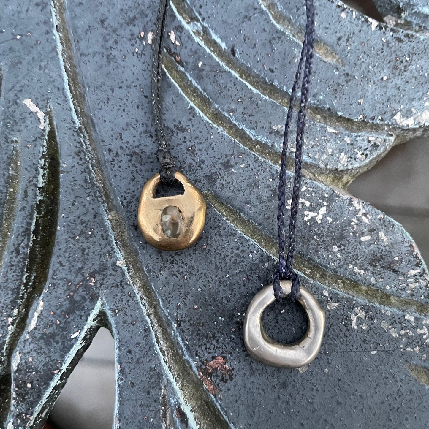 Bronze “locket” with Montana Sapphire