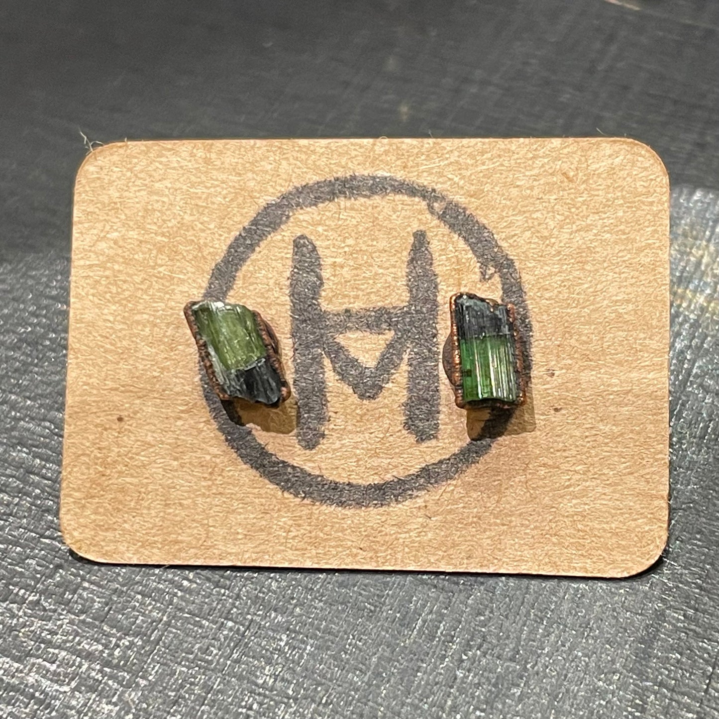 Raw Crystal Stud Earrings