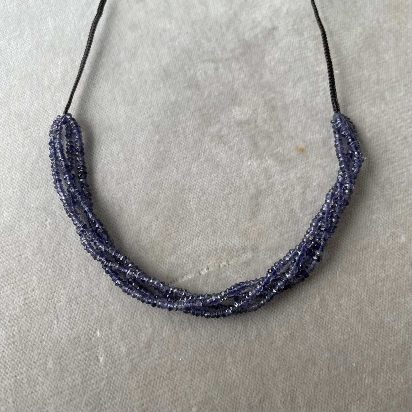 Semiprecious Twisted Strands Necklace