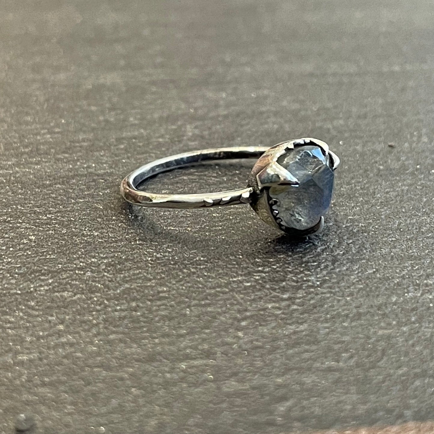 “Mystical Solitaire” Sterling and Labradorite