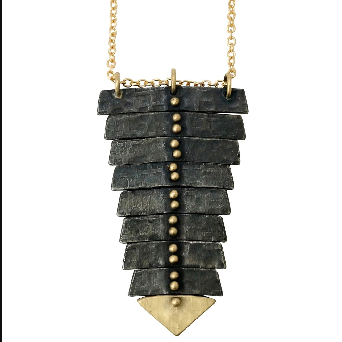 Golden Tail Fishbone Necklace
