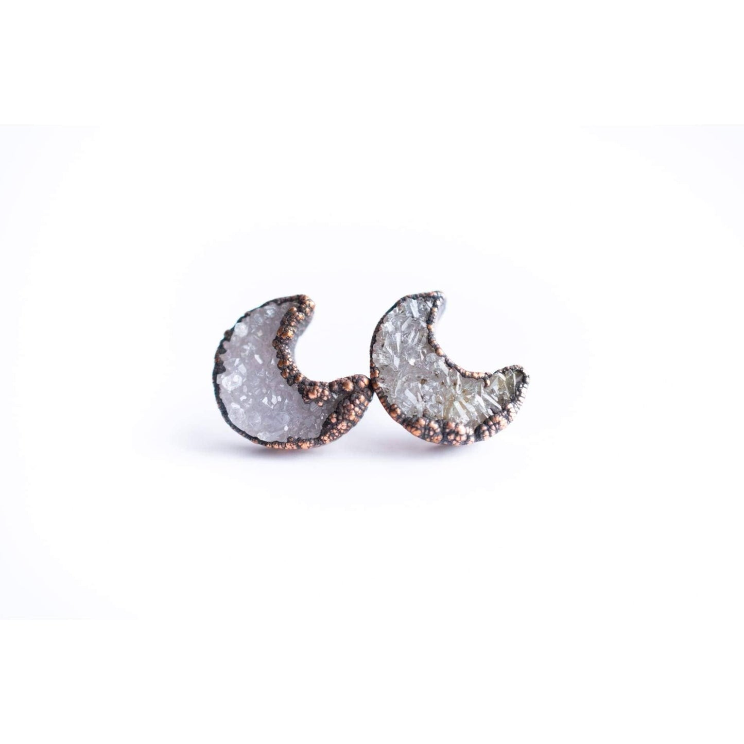 Raw Crystal Stud Earrings