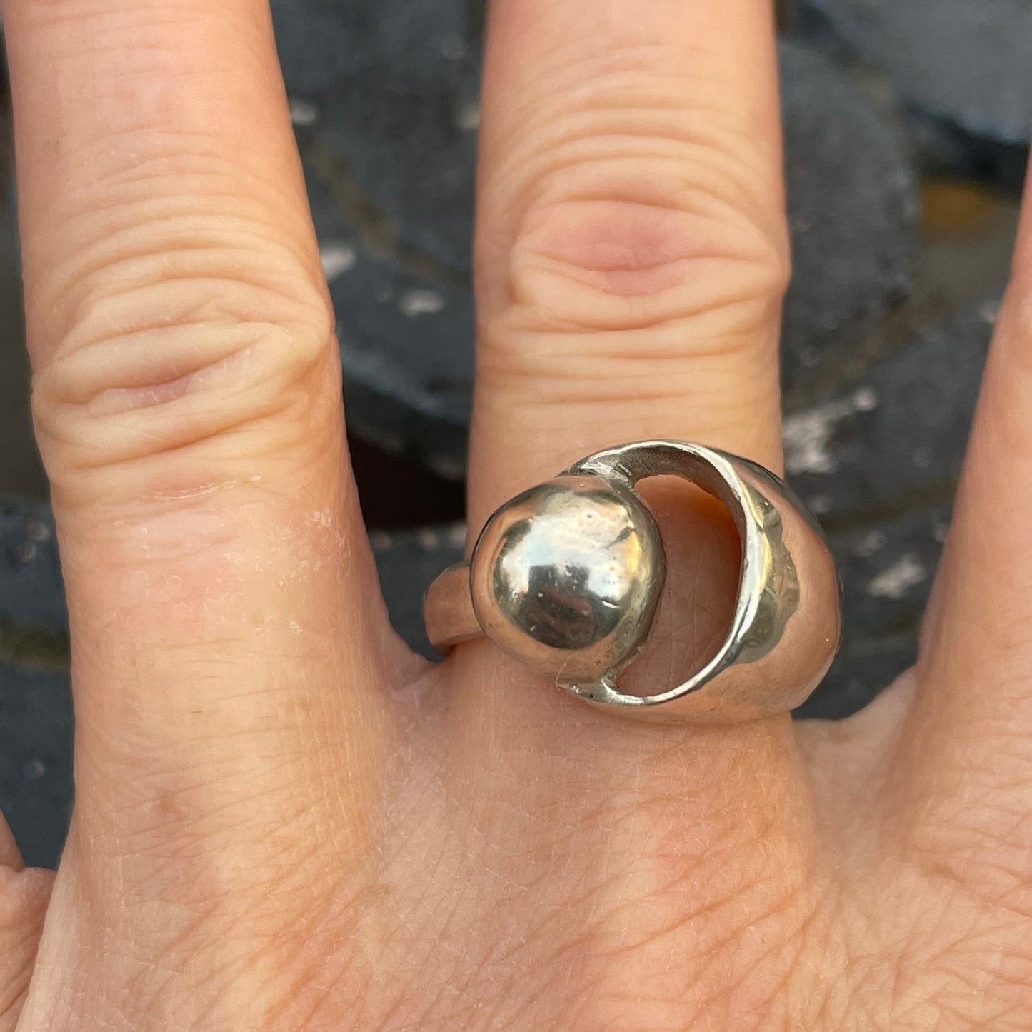 Sterling Silver Planet Ring