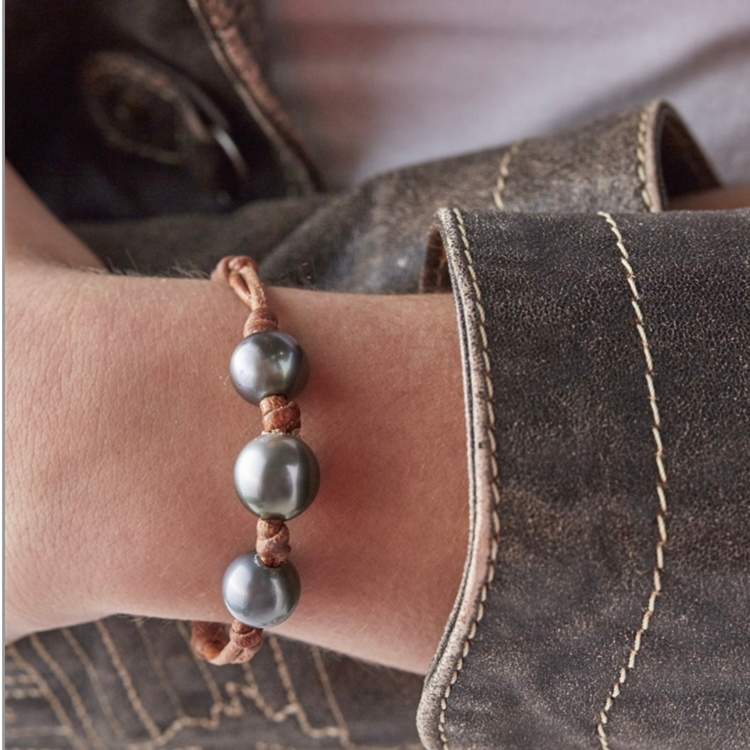 "Bora Bora" Three Tahitian Pearl Bracelet