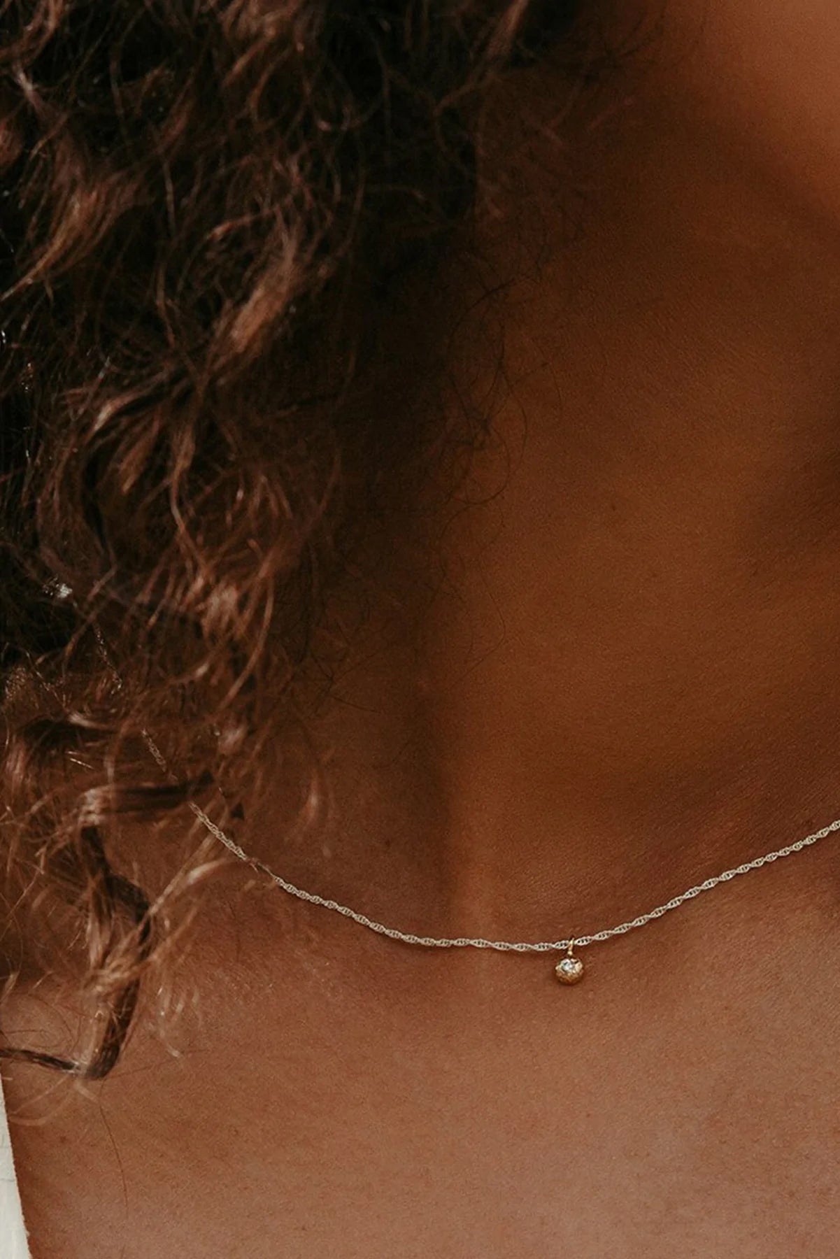 Diamond “Pebble” Necklace