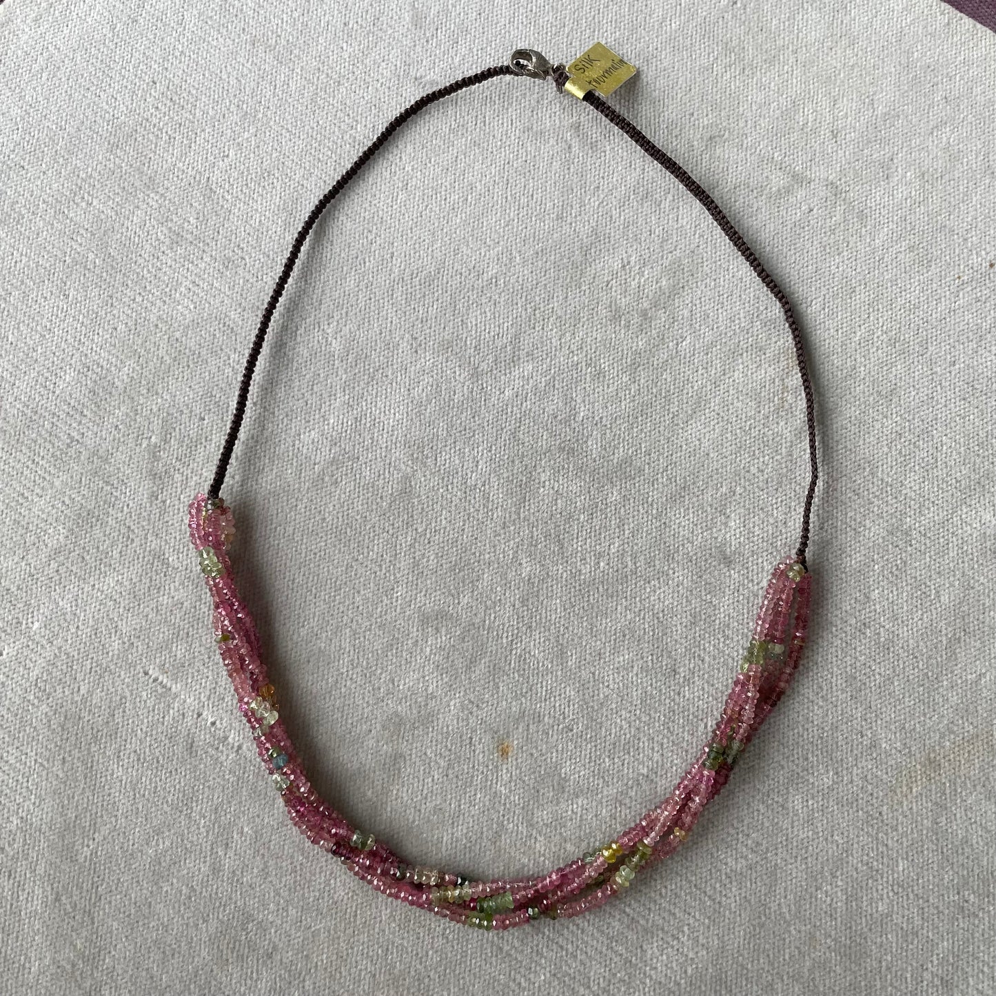Semiprecious Twisted Strands Necklace