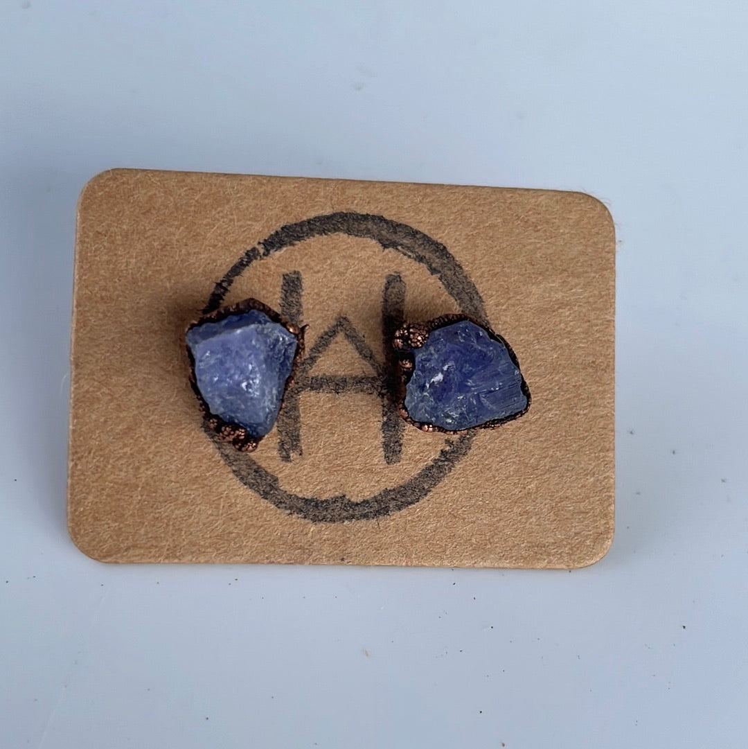 Raw Crystal Stud Earrings