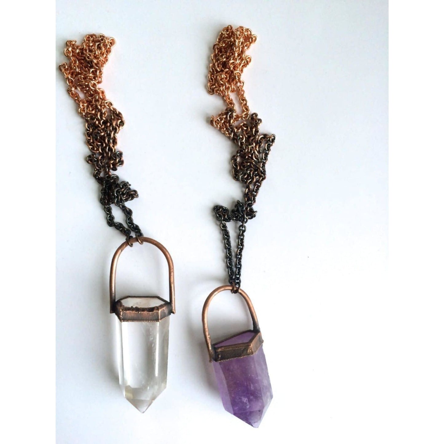 Large Quartz Crystal Pendant Necklace
