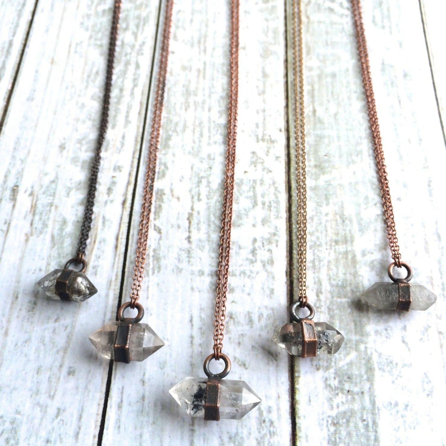 Raw Quartz Crystal Necklace