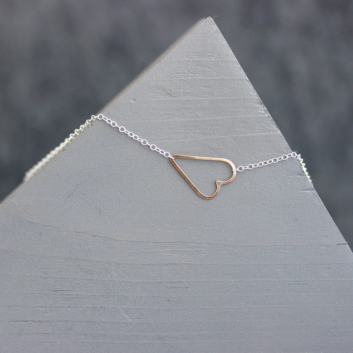 Sideways Heart Necklace