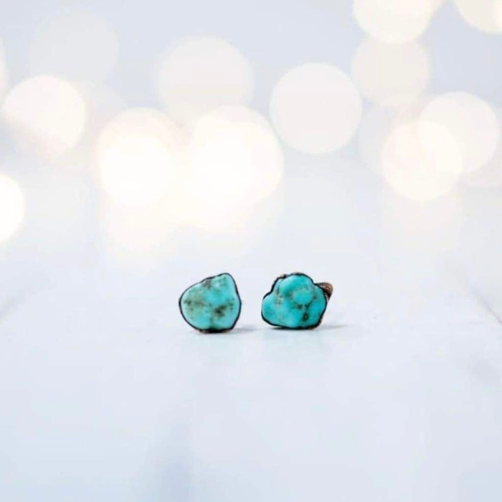 Raw Crystal Stud Earrings