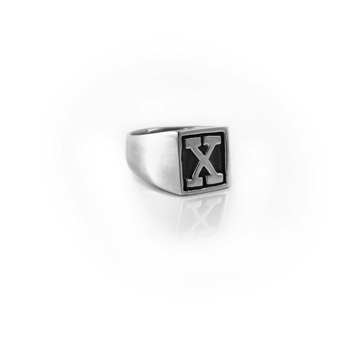 Traditional “X” Signet Ring