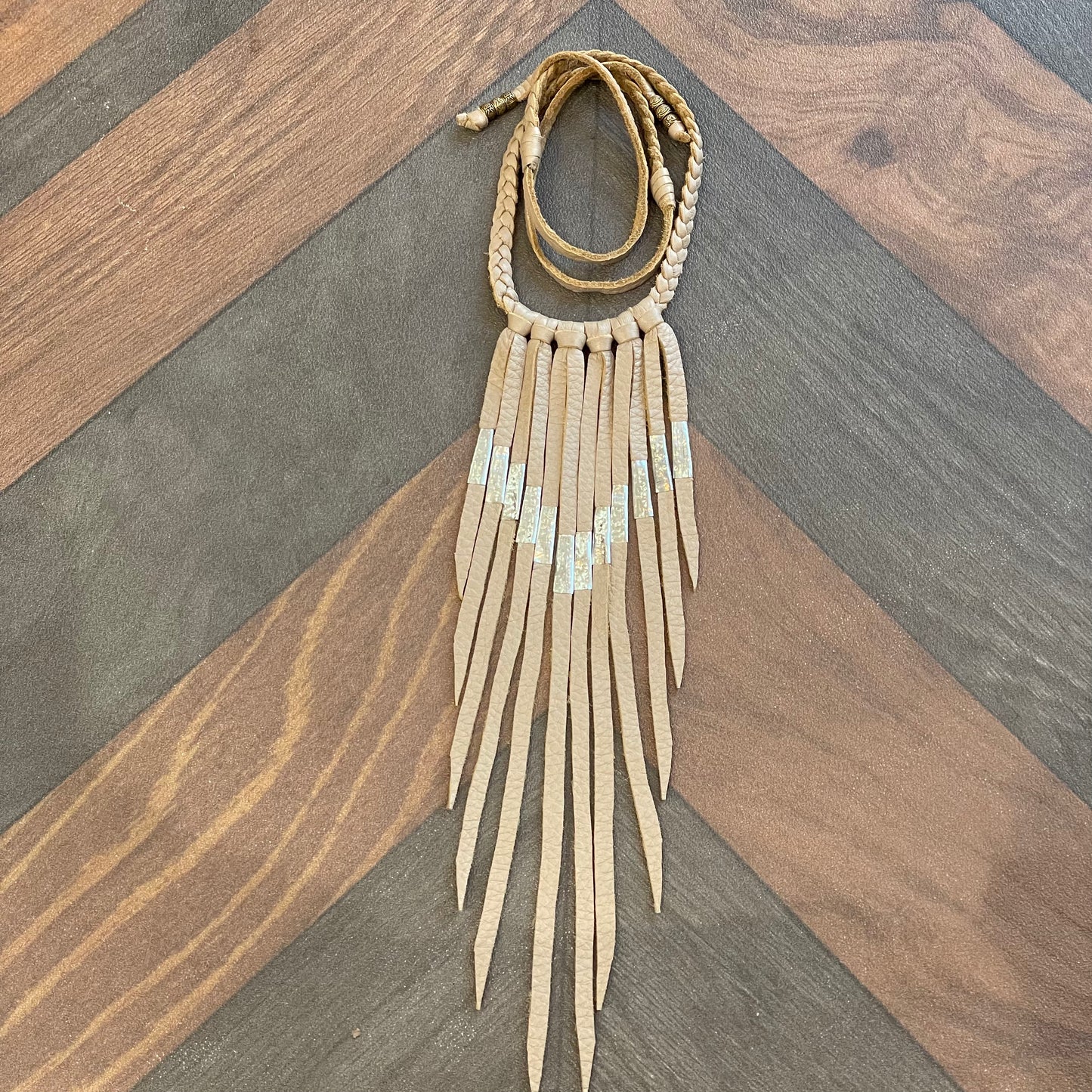 Leather Fringe Necklace