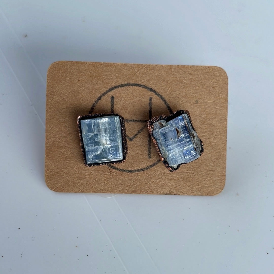 Raw Crystal Stud Earrings