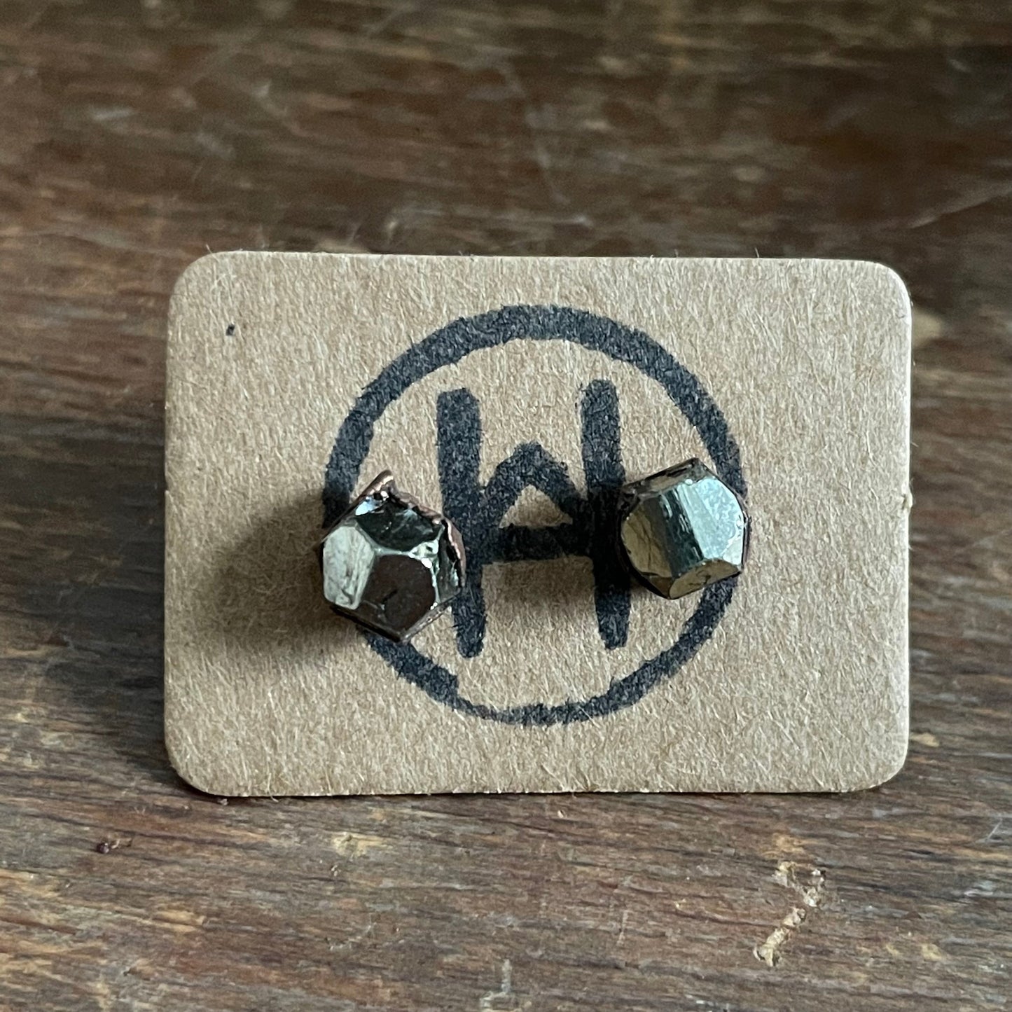 Raw Crystal Stud Earrings