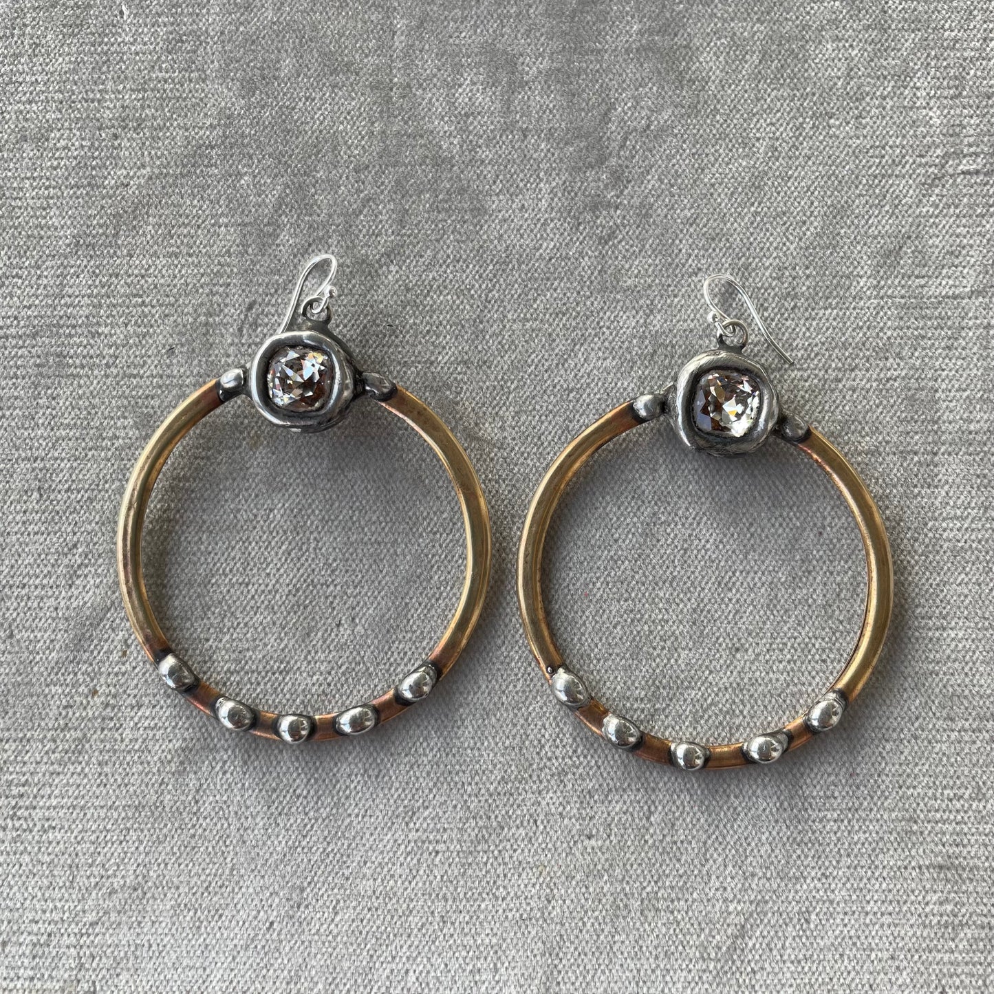 Big hoops with Swarovski