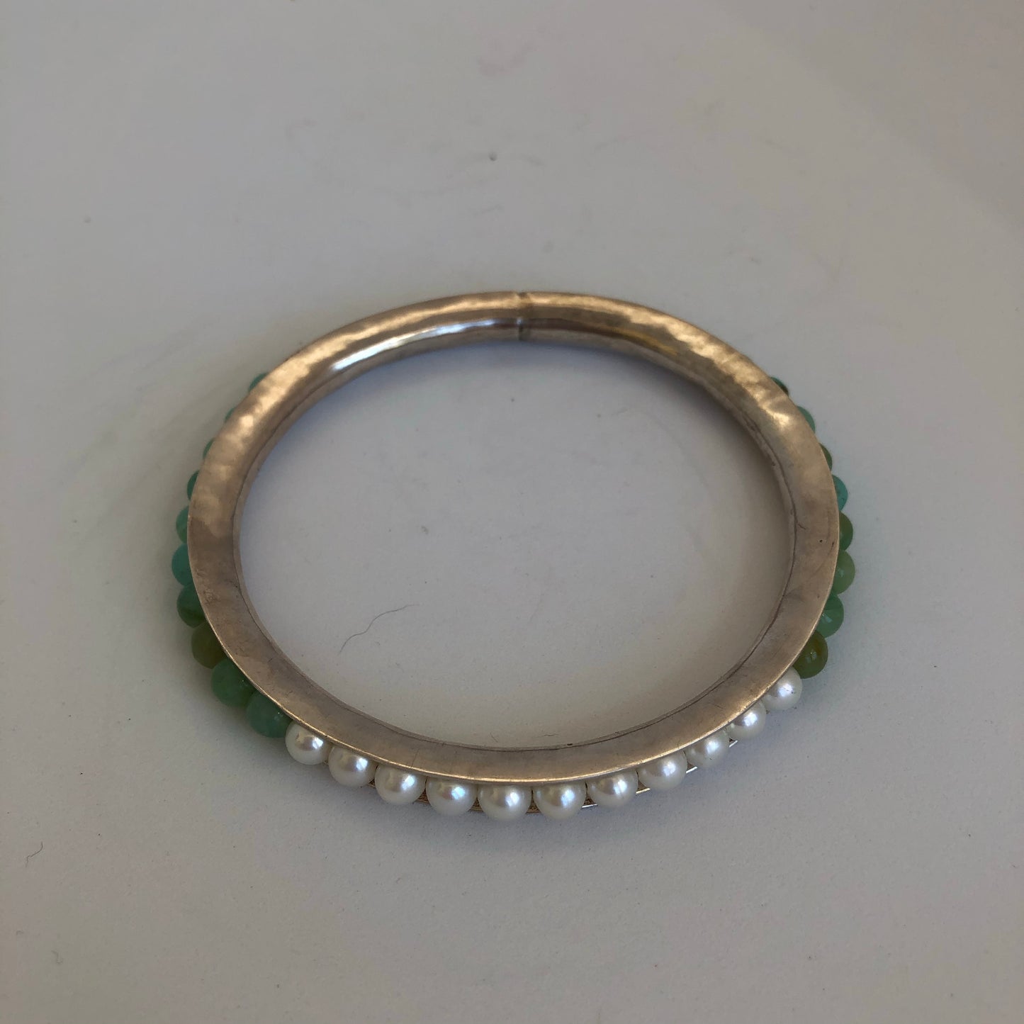 Sterling Silver Beaded Channel Bracelet