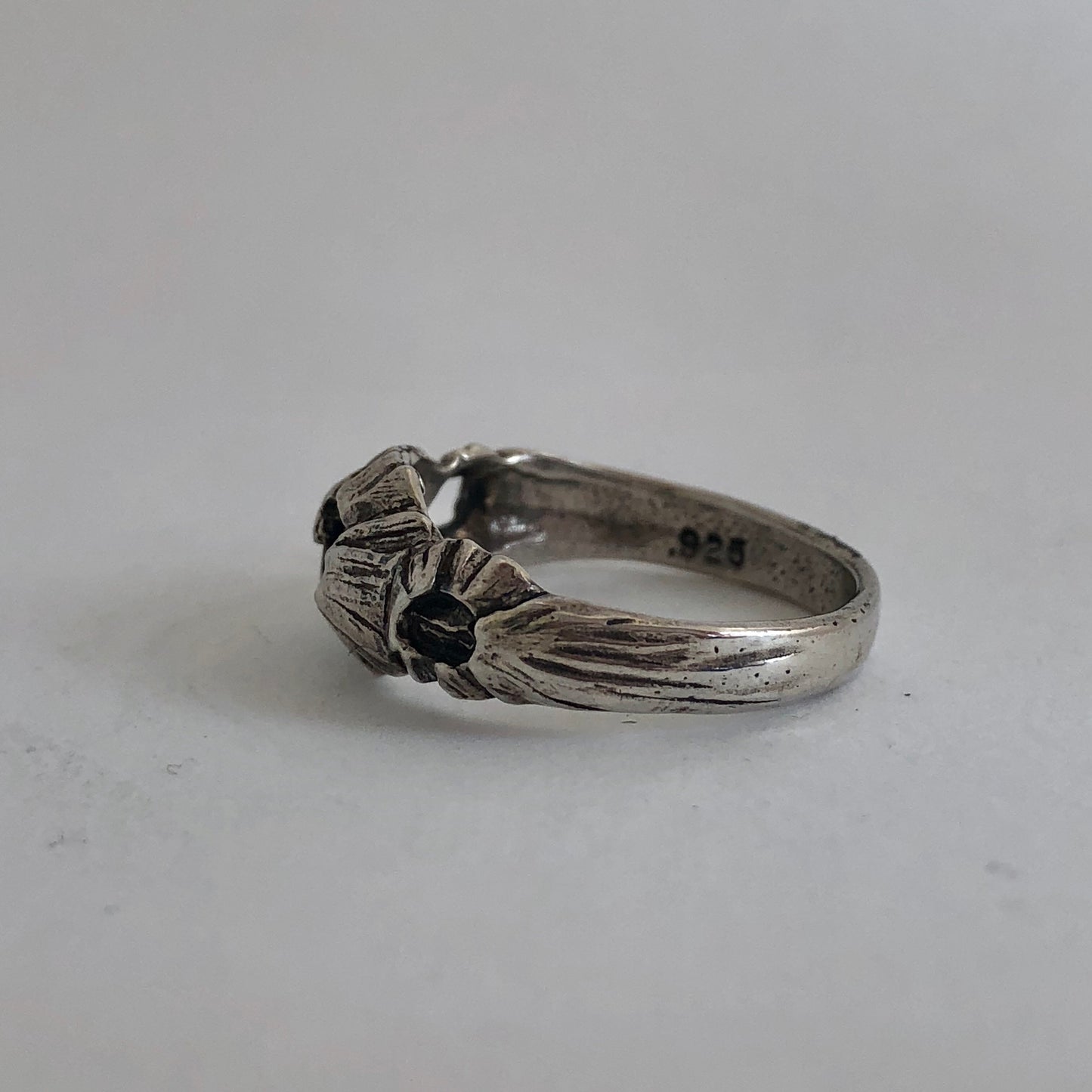 Tri-Barnacle Ring -Sterling Silver
