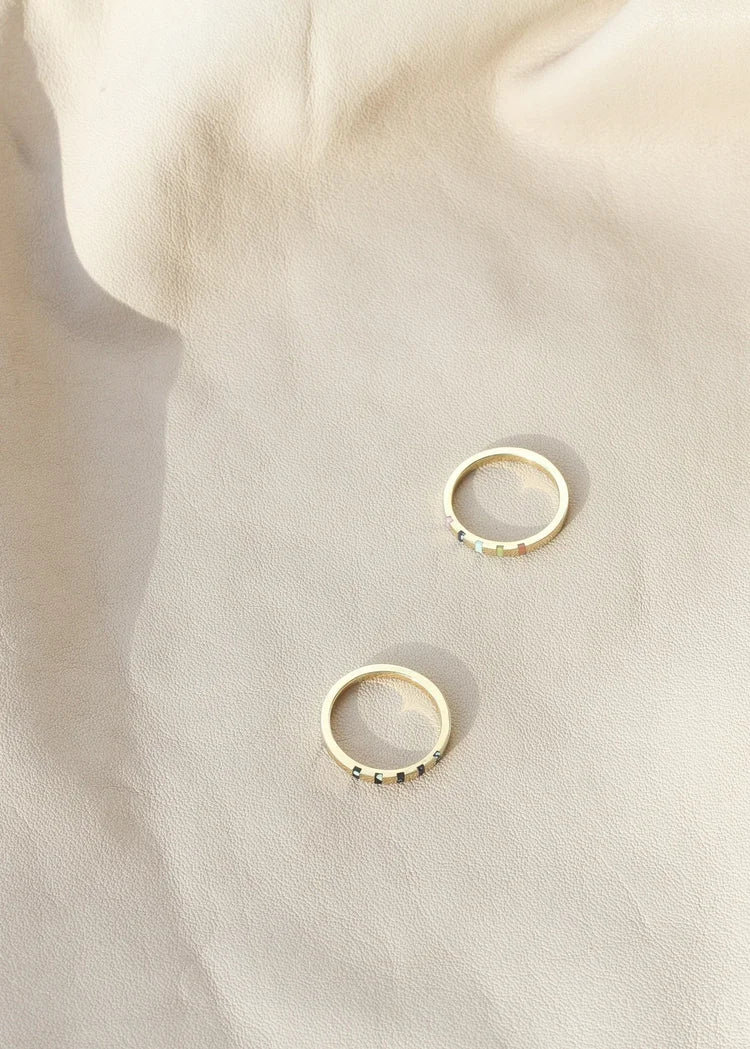 Multi-Color Pieces Ring