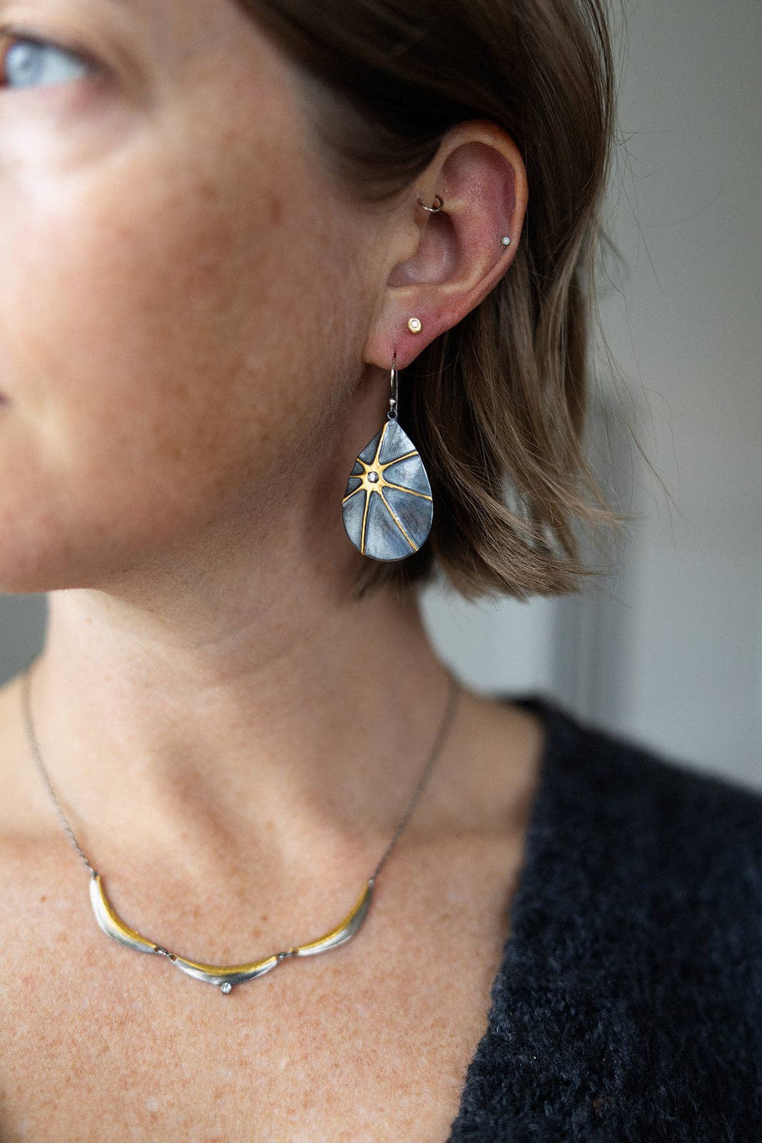 Diamond Burst Earrings