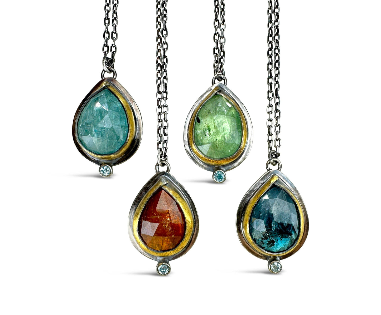 Teardrop Rim Necklaces